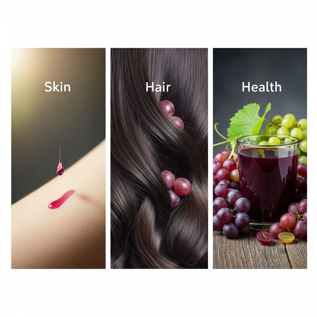 Uncover how grape juice transforms your skin, boosts hair vitality, and supports total body health through potent nutrients and antioxidants.