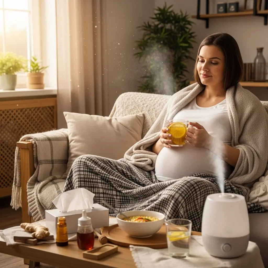 Comprehensive guide to managing cold symptoms safely at home during pregnancy, with practical tips and natural relief options.