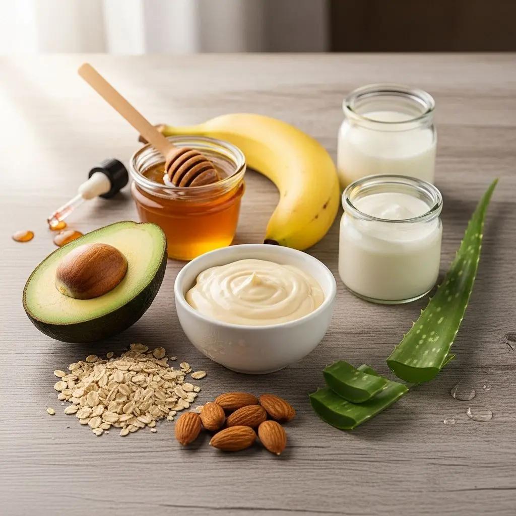 Revive your dry skin with 17 DIY face packs using natural ingredients for deep hydration and a radiant glow.