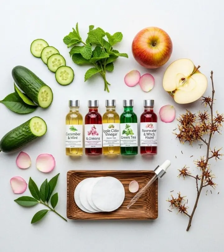 Discover 14 easy and natural DIY toner recipes to control excess oil and promote clear, fresh skin.