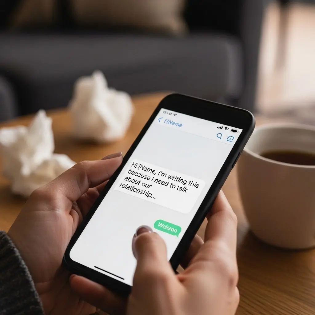 Discover the right way to end relationships through text with empathy, respect, and directness.