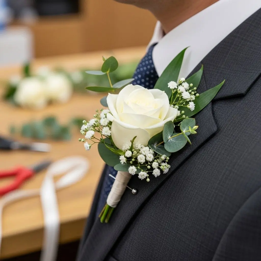 Create stunning boutonnieres yourself—perfect for weddings, proms, and formal events, with easy, detailed instructions.