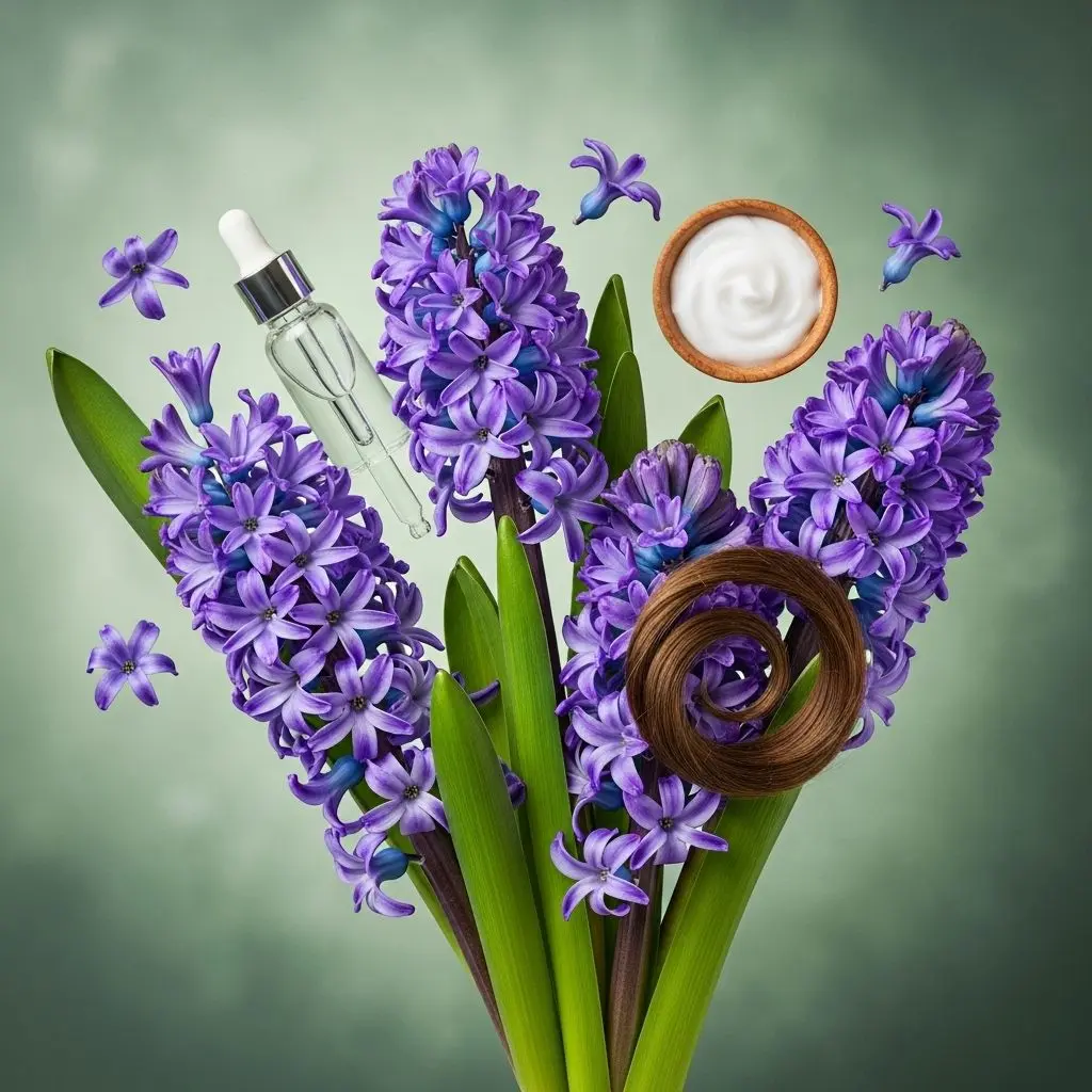 Discover how hyacinth herb enhances skin radiance, strengthens hair, and supports overall health through its unique natural properties.