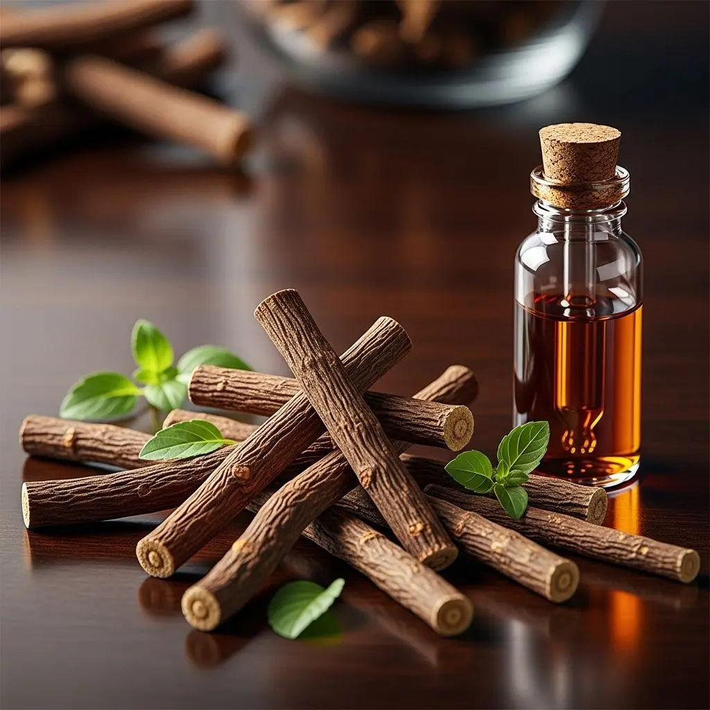 Learn about the common, rare, and serious side effects of licorice root extract, its drug interactions, and health risks.
