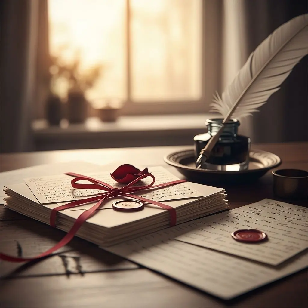 Express your affection and bridge the distance with thoughtful love letters for her.