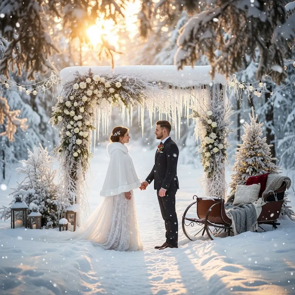 Transform your winter wedding into a breathtaking event with enchanting themes, cozy décor, festive menus, and seasonal floral trends.