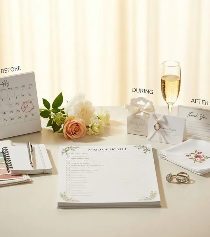 The Ultimate Maid of Honor Duties Checklist: Before, During, and After the Big Day Discover every essential maid of honor duty, from pre-wedding planning to post-wedding tasks, and support the bride with confidence and style.