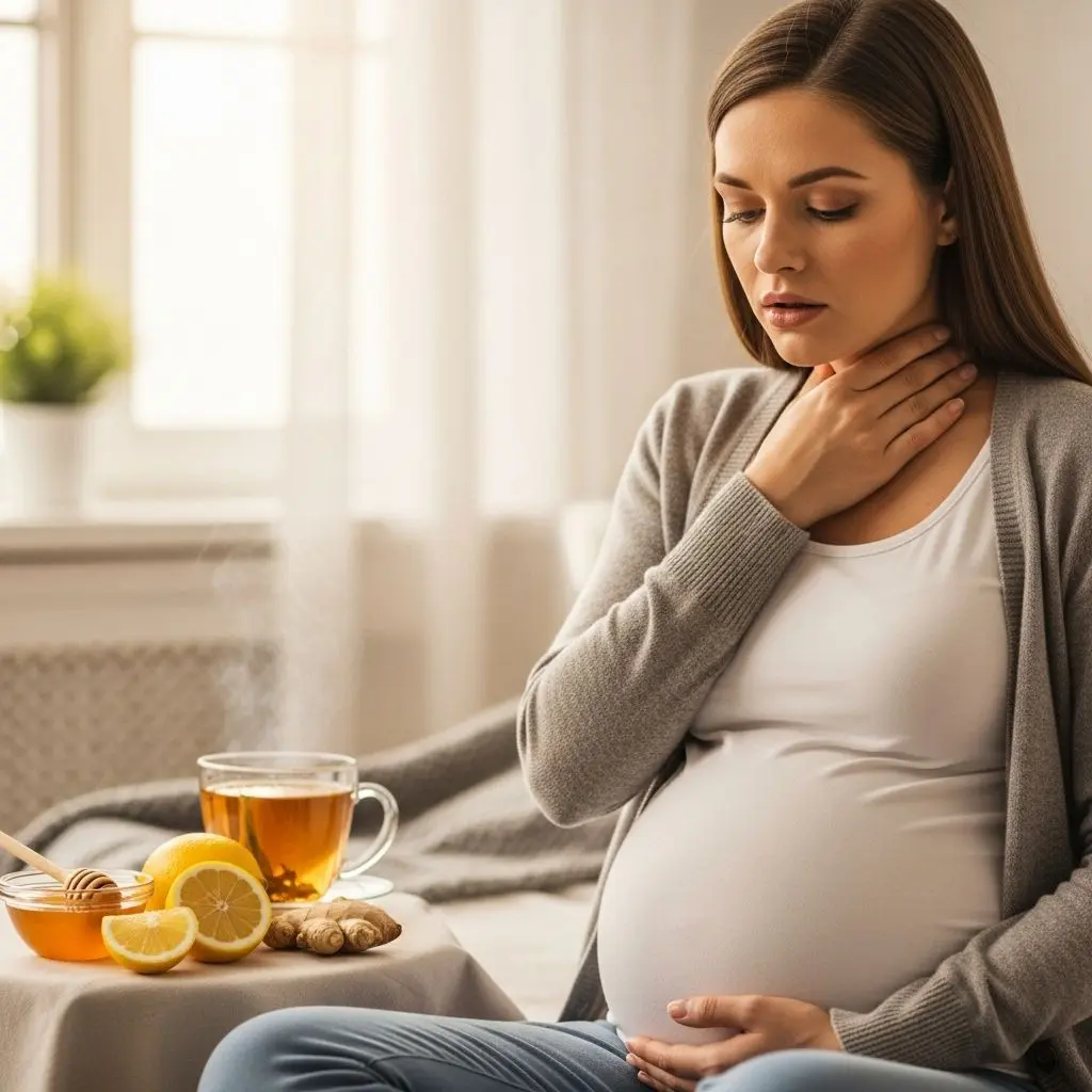 Comprehensive guidance on coping with sore throat in pregnancy, including safe remedies, causes, risks, and prevention tips.