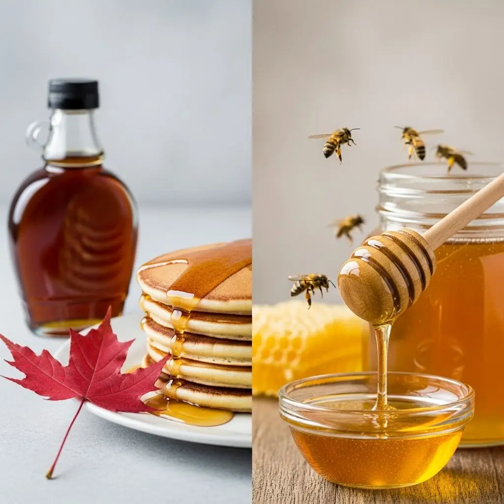 Explore the nutritional differences, health benefits, and uses of maple syrup and honey to make an informed sweetener choice.