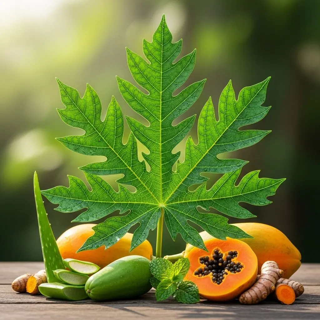 Explore the wide-ranging benefits of papaya leaf for revitalizing your skin, strengthening hair, and boosting overall wellness.