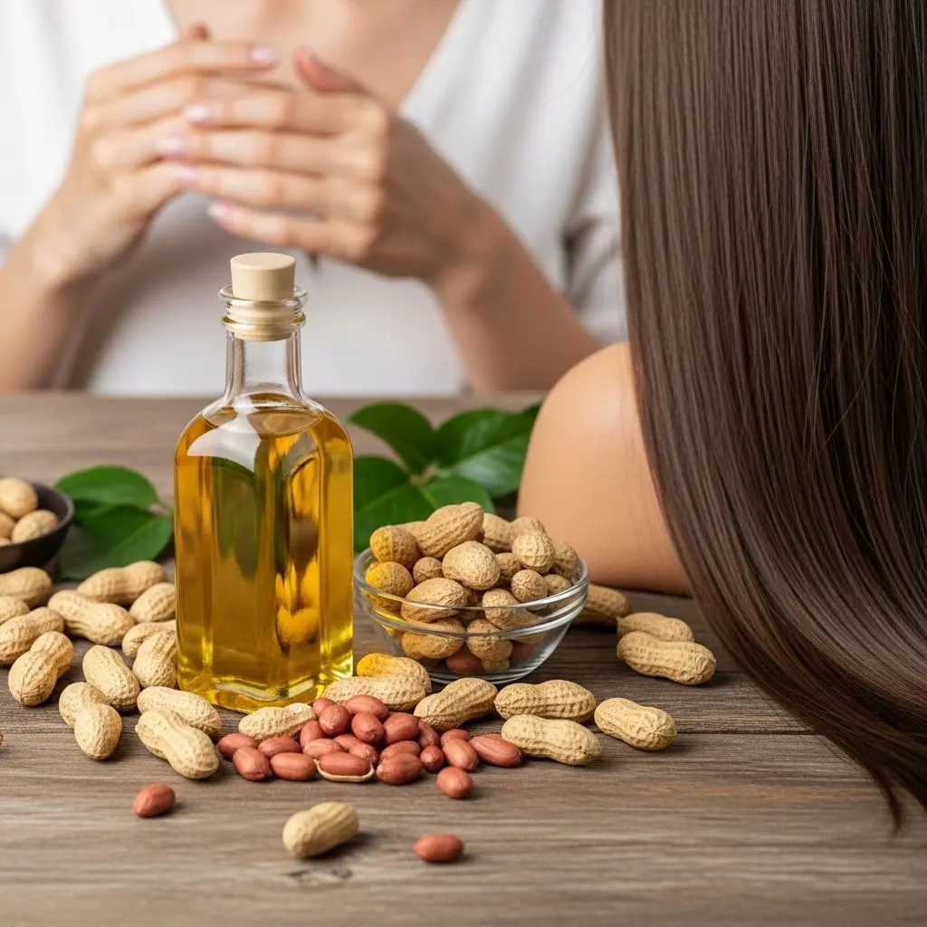 Explore peanut oil's comprehensive benefits for your skin, hair, and health while understanding its uses, precautions, and frequently asked questions.
