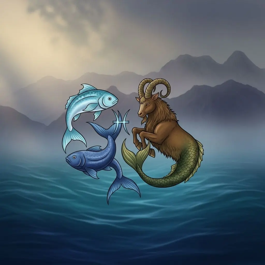 A comprehensive guide to understanding the complex, enriching connection between Pisces and Capricorn in love, friendship, sex, and life together.