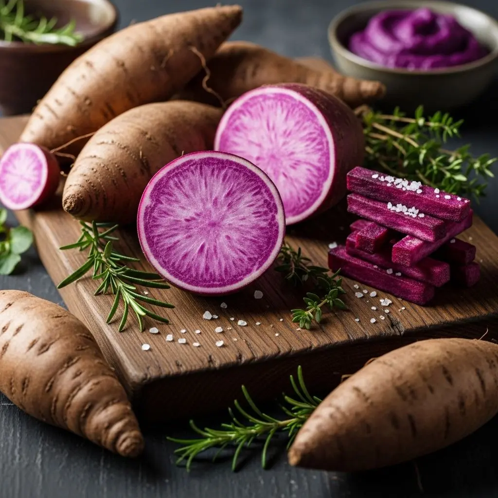 Discover the nutritional profile, health benefits, culinary uses, and frequently asked questions about vibrant purple yam.