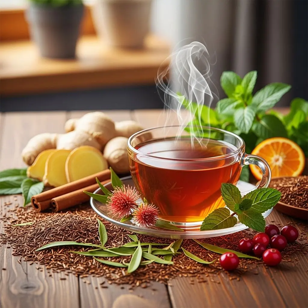 Explore the science-backed health benefits of rooibos tea—nature’s caffeine-free, antioxidant-rich elixir for wellness and relaxation.