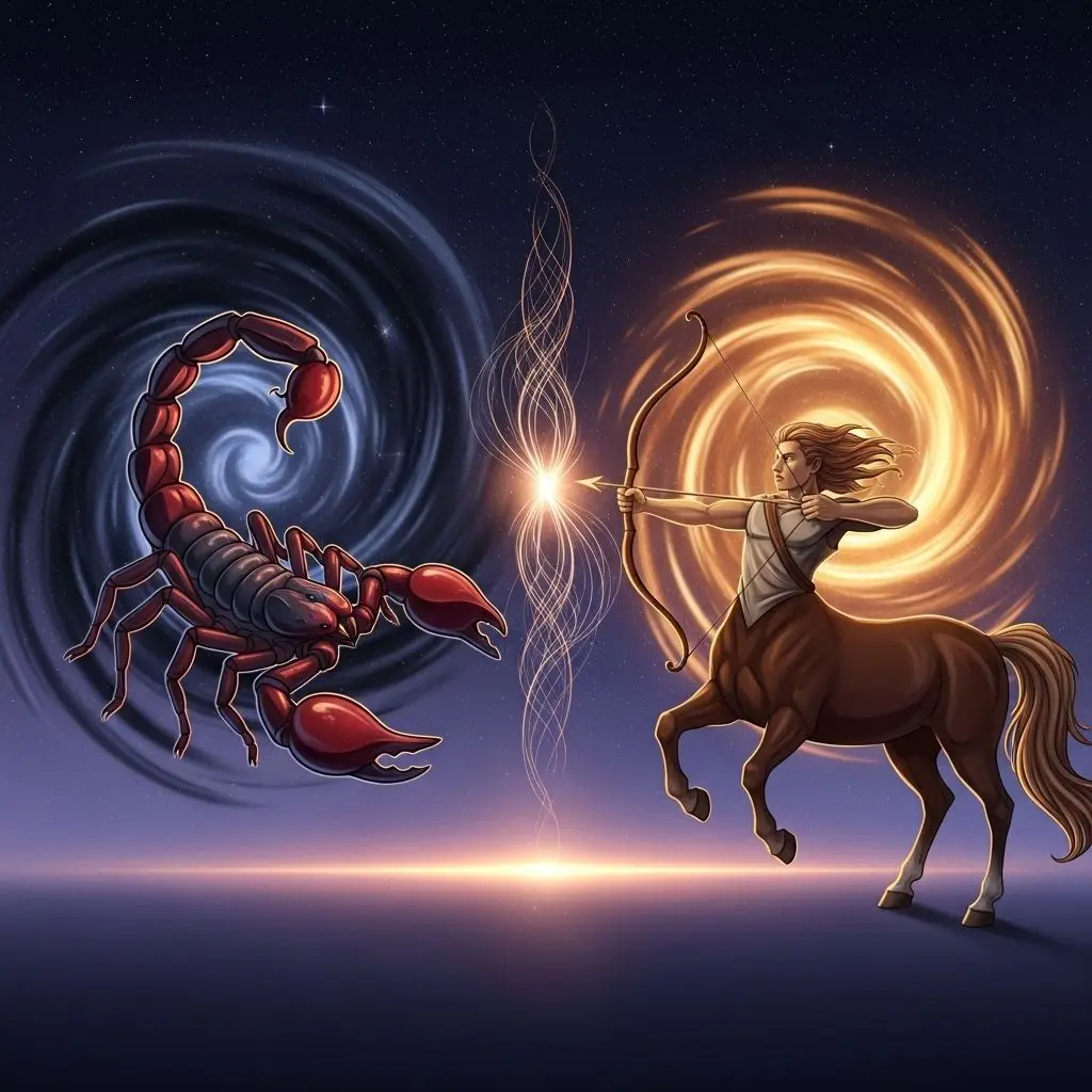 Unveiling the unique dynamics between Scorpio and Sagittarius in love, marriage, friendship, and work relationships.