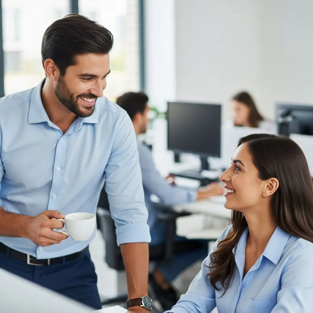 Decode your male coworker's subtle hints at the workplace with 23 signs he's interested—plus tips to read his intentions and set healthy boundaries.