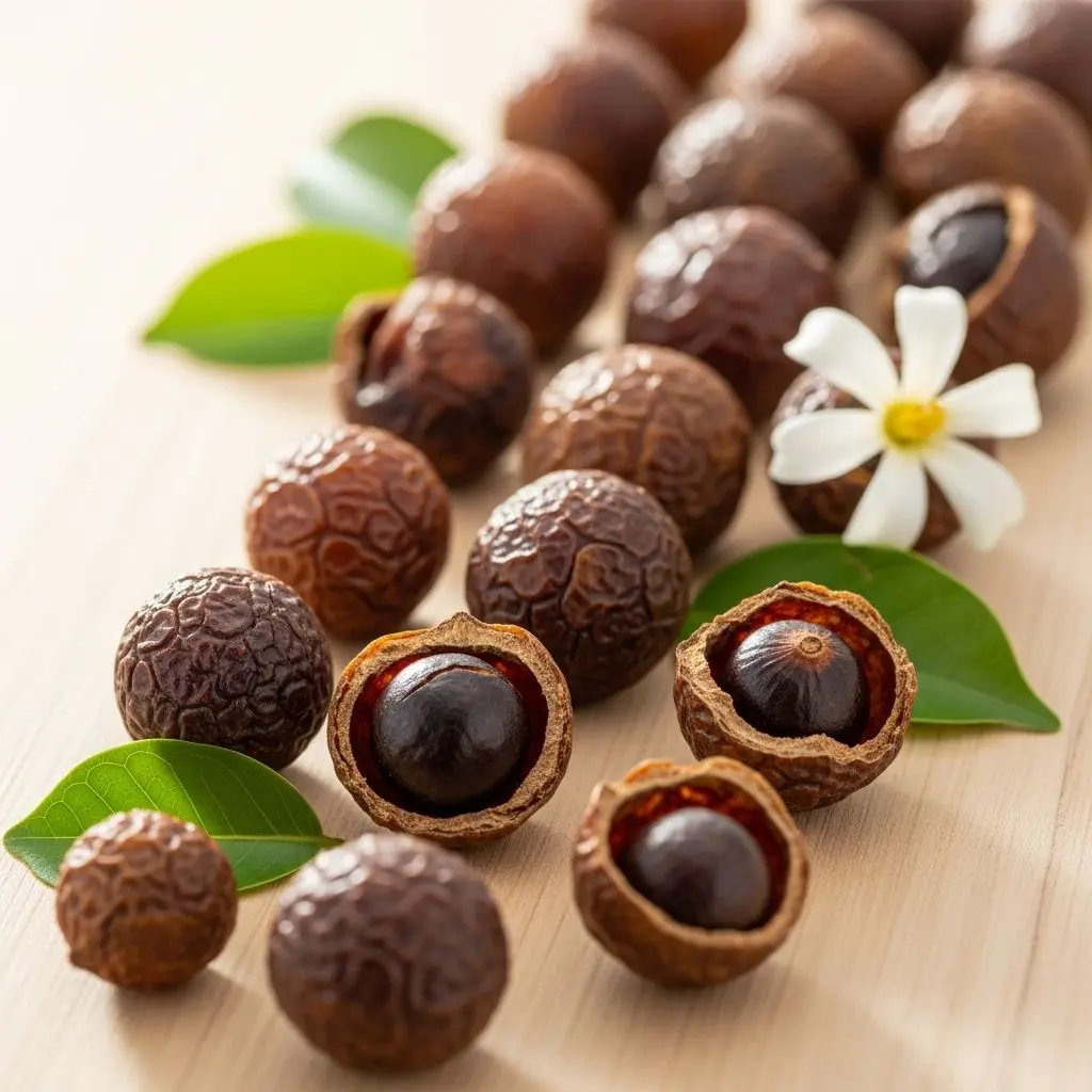 Unlock the ancient power of soapnuts—a natural, eco-friendly solution for cleansing, rejuvenating, and improving the beauty and health of hair, skin, and much more.