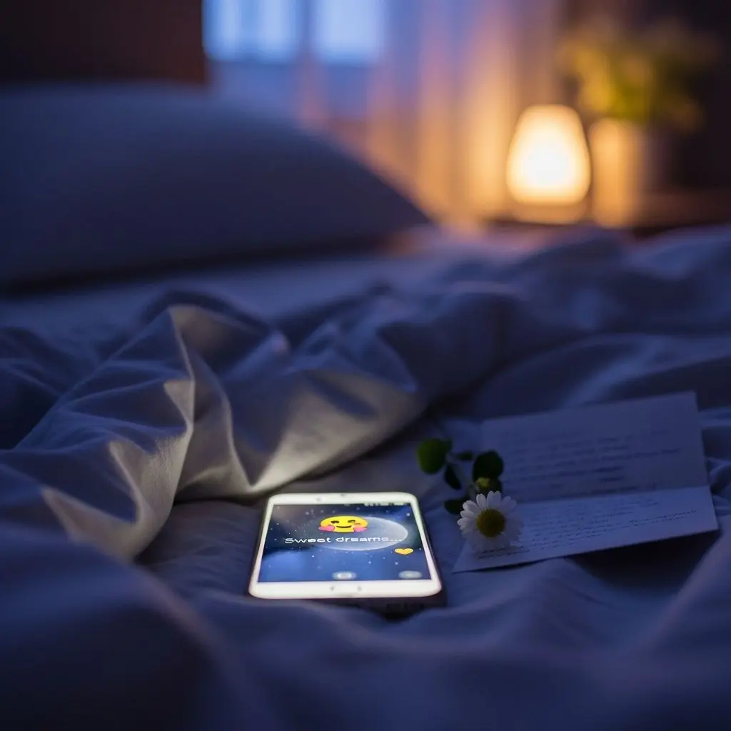 Express your feelings with romantic, cute, and flirty goodnight texts