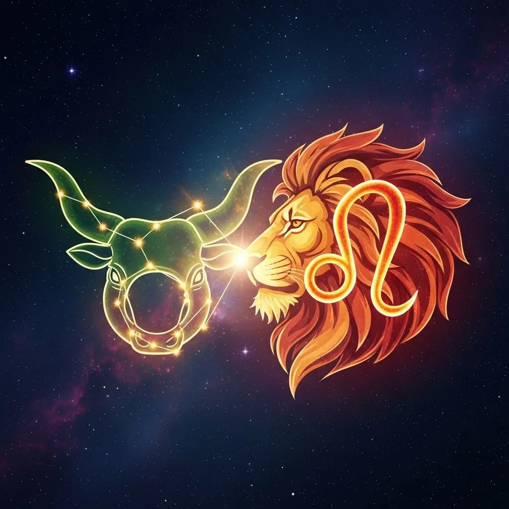 Discover the dynamic relationship between Taurus and Leo in love, marriage, and friendship, including their strengths, challenges, and tips for harmony.