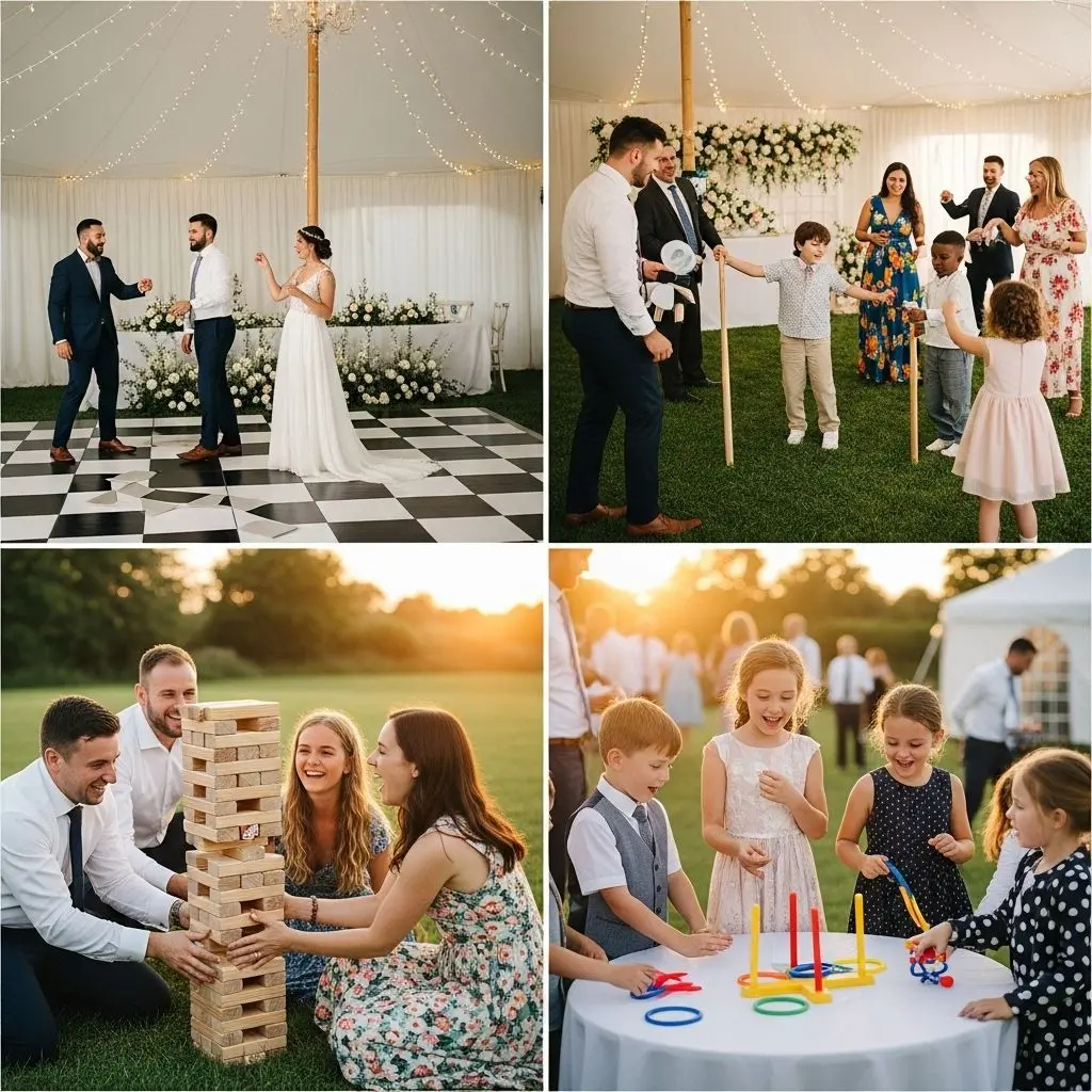 Transform your wedding into a lively, unforgettable celebration with the best reception games and activities for guests.