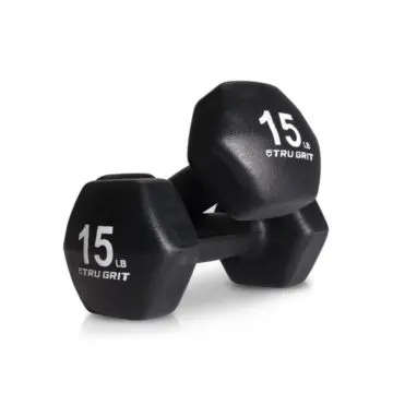  Best Tru Grit Neoprene Coated Hex Shaped Dumbbell