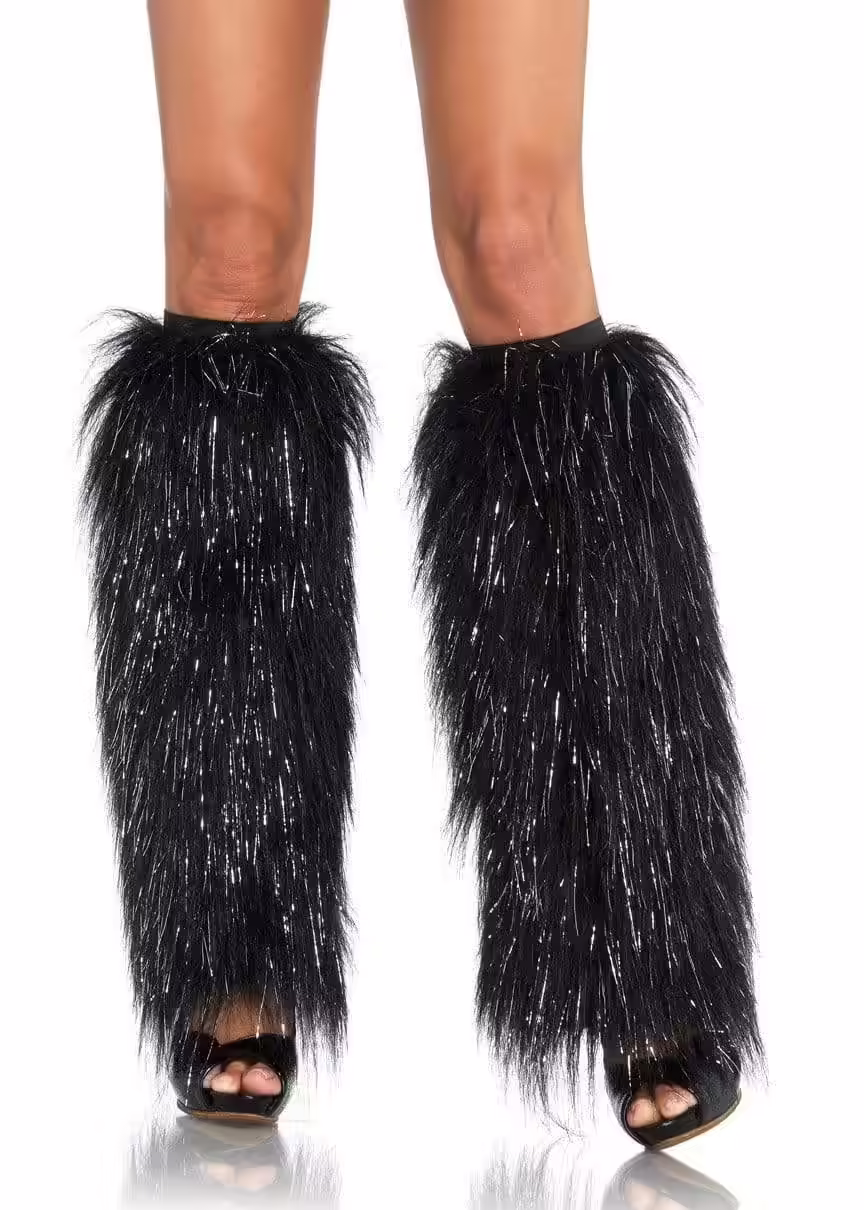  Leg Avenue Women’s Warrior Faux Fur Leg Warmers