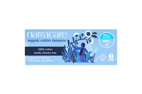  Natracare Organic Cotton Tampons – Super