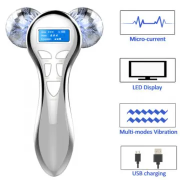 4D Microcurrent Face Massager Roller