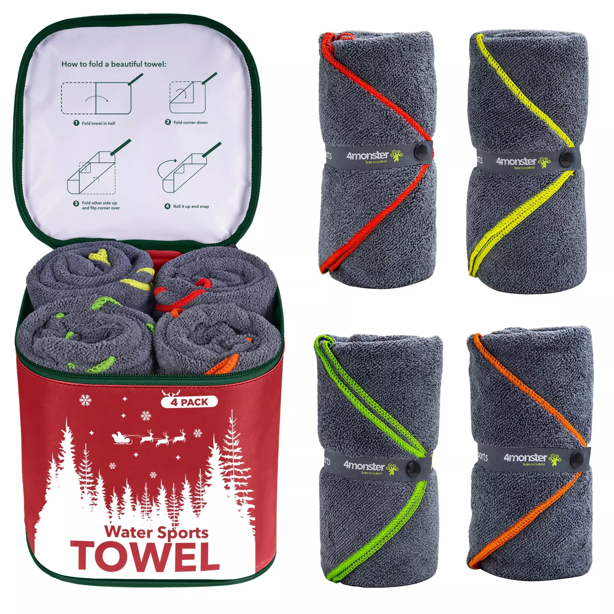 4Monster Microfiber Bath Towel