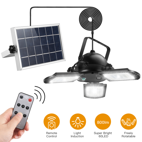 Agptek Solar Pendant Lights With Remote Control