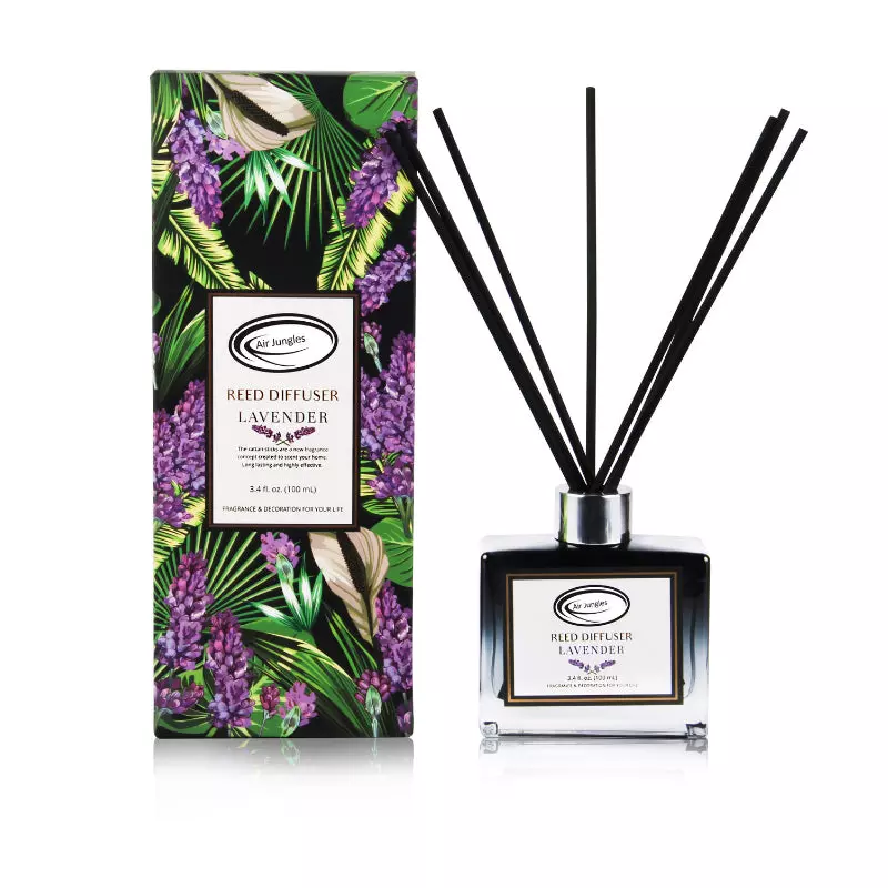 Air Jungles Lavender Scent Reed Diffuser Set