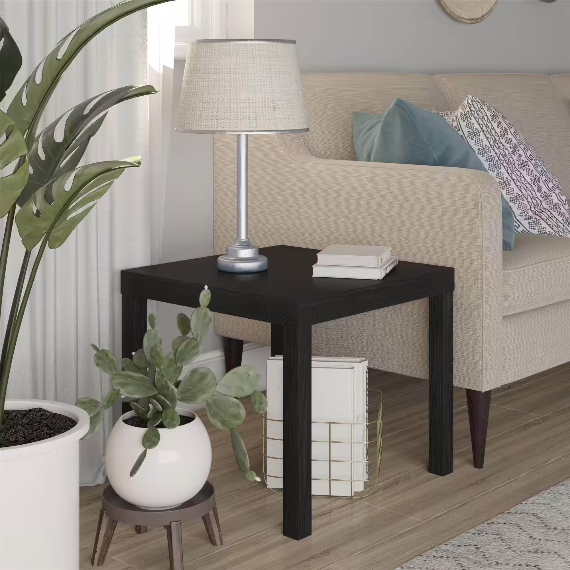 Ameriwood Home Parsons, White End Table