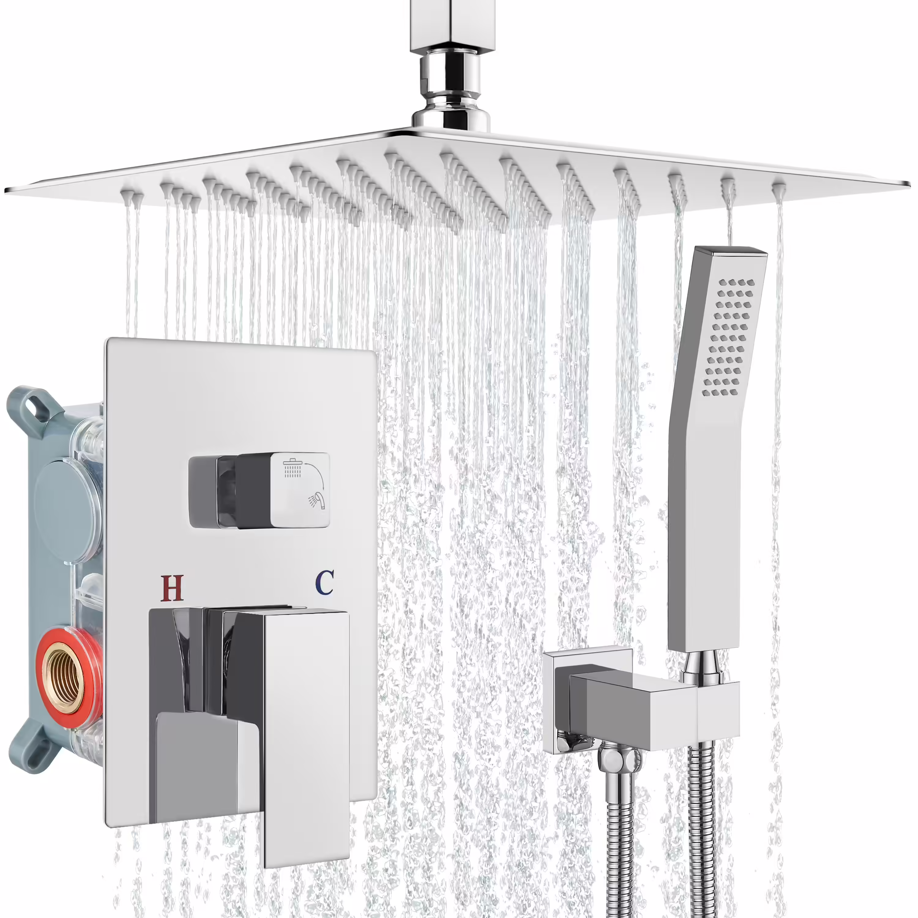 Aolemi Ceiling-Mount Shower System