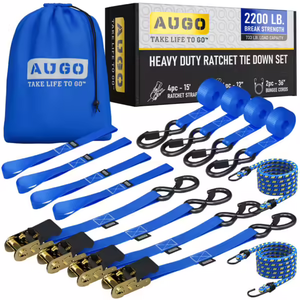 Augo Ratchet Tie Down Straps