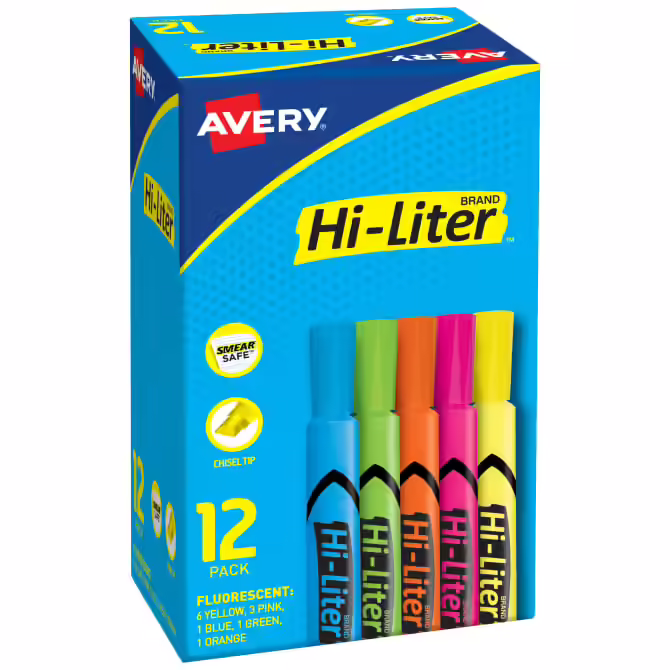 Avery Hi-Liter Pens