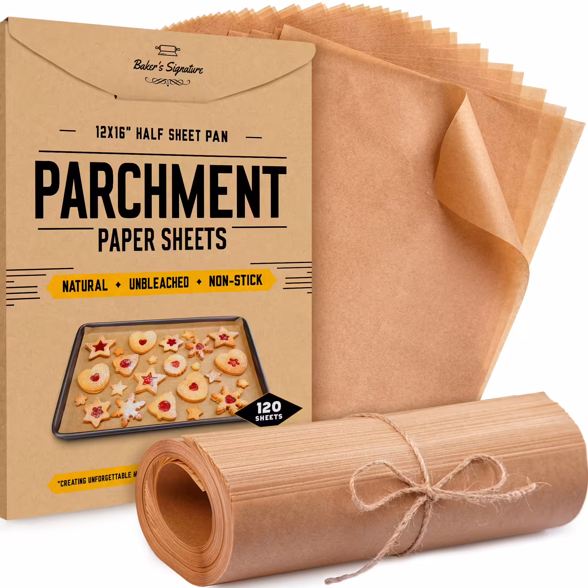 Baker’s Signature Unbleached And Non-Stick Parchment Paper