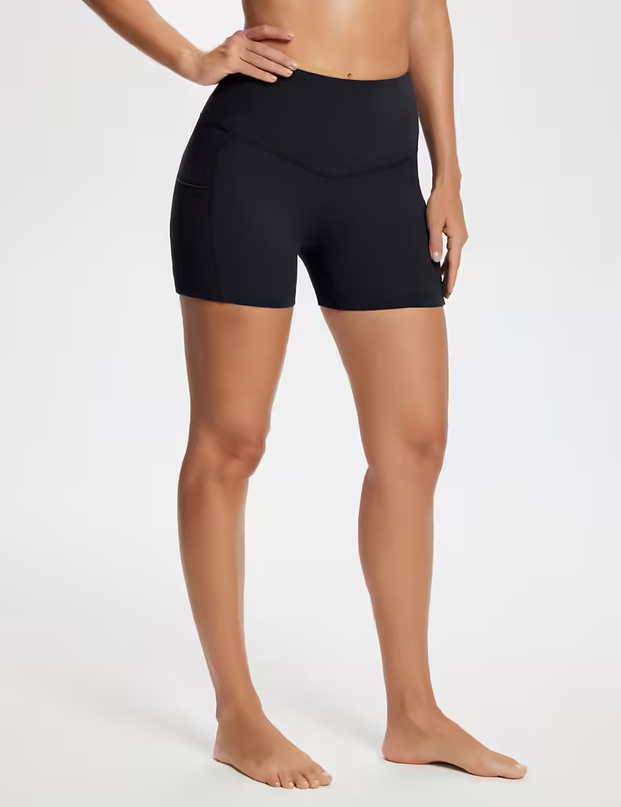 Baleaf Women’s Active Fitness Compression Volleyball Shorts