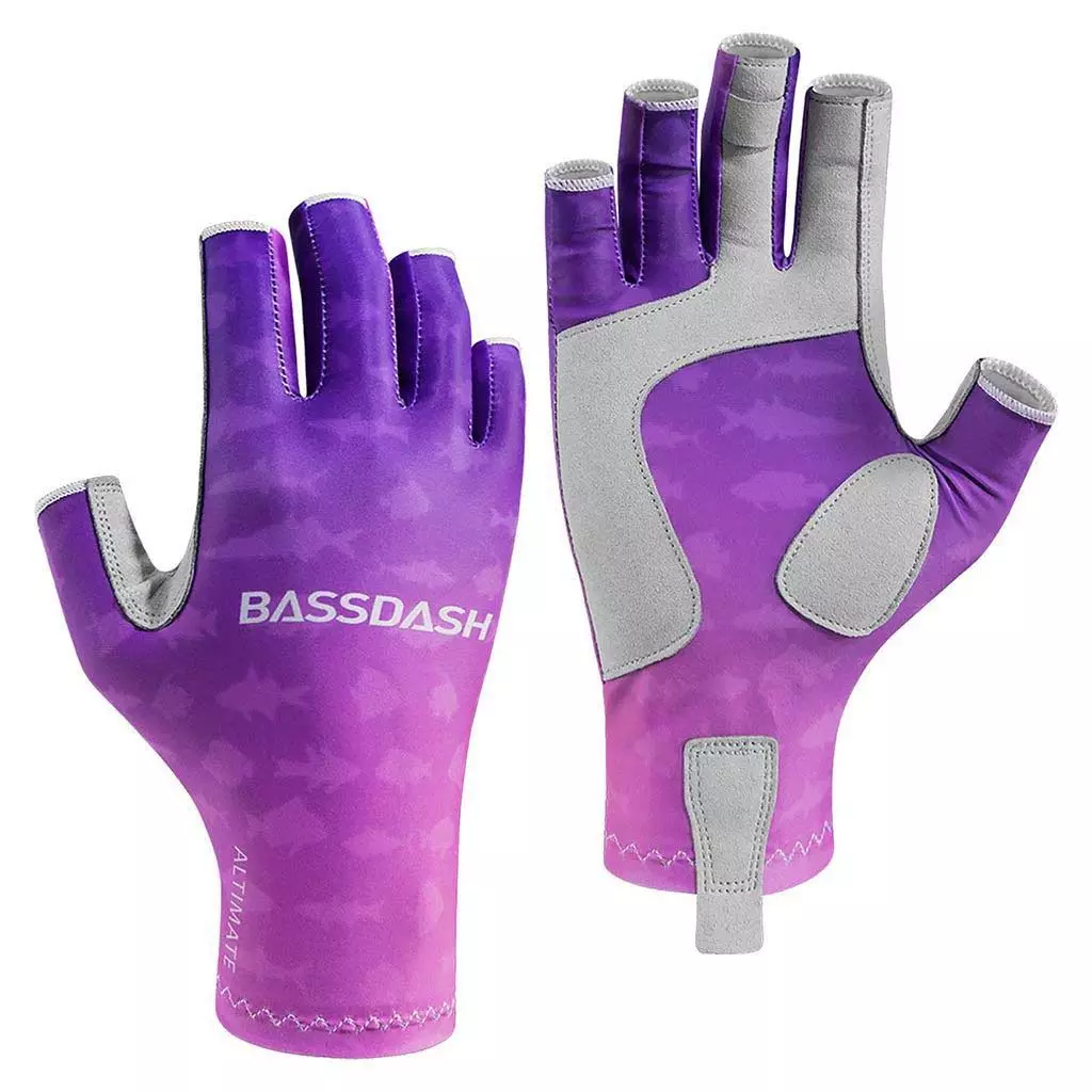 Bassdash Sun Protection Gloves For Fishing