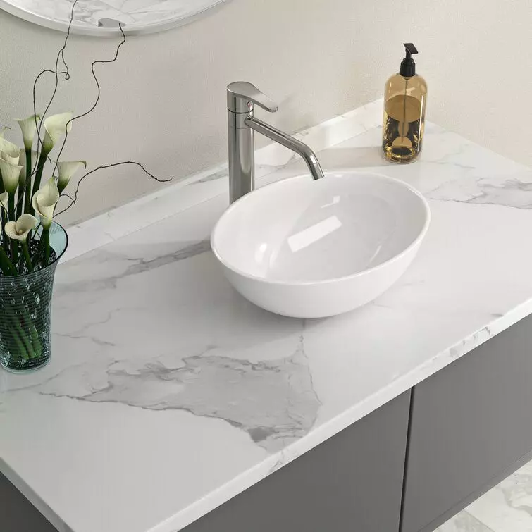 Best Acid-Resistant:Logmey Oval Vessel Sink