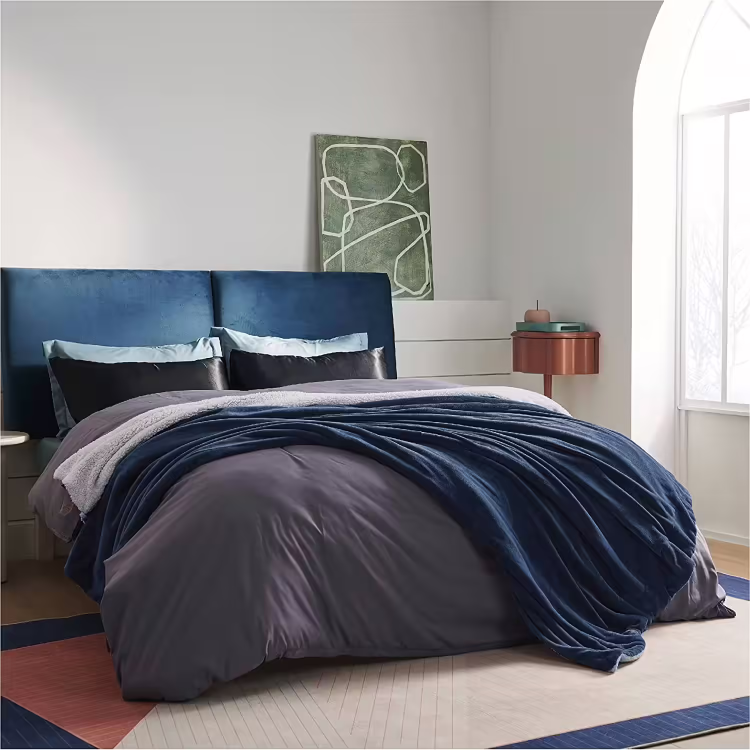 Best Reversible:Bedsure Sherpa Fleece Blanket