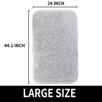 Best Stain-Resistant:Yimobra Premium Plush Bathroom Rug