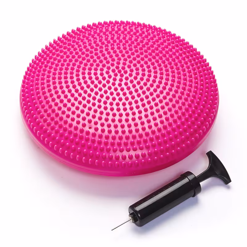 Black Mountain Products Exercise Balance Stability Disc with Hand Pump Pink