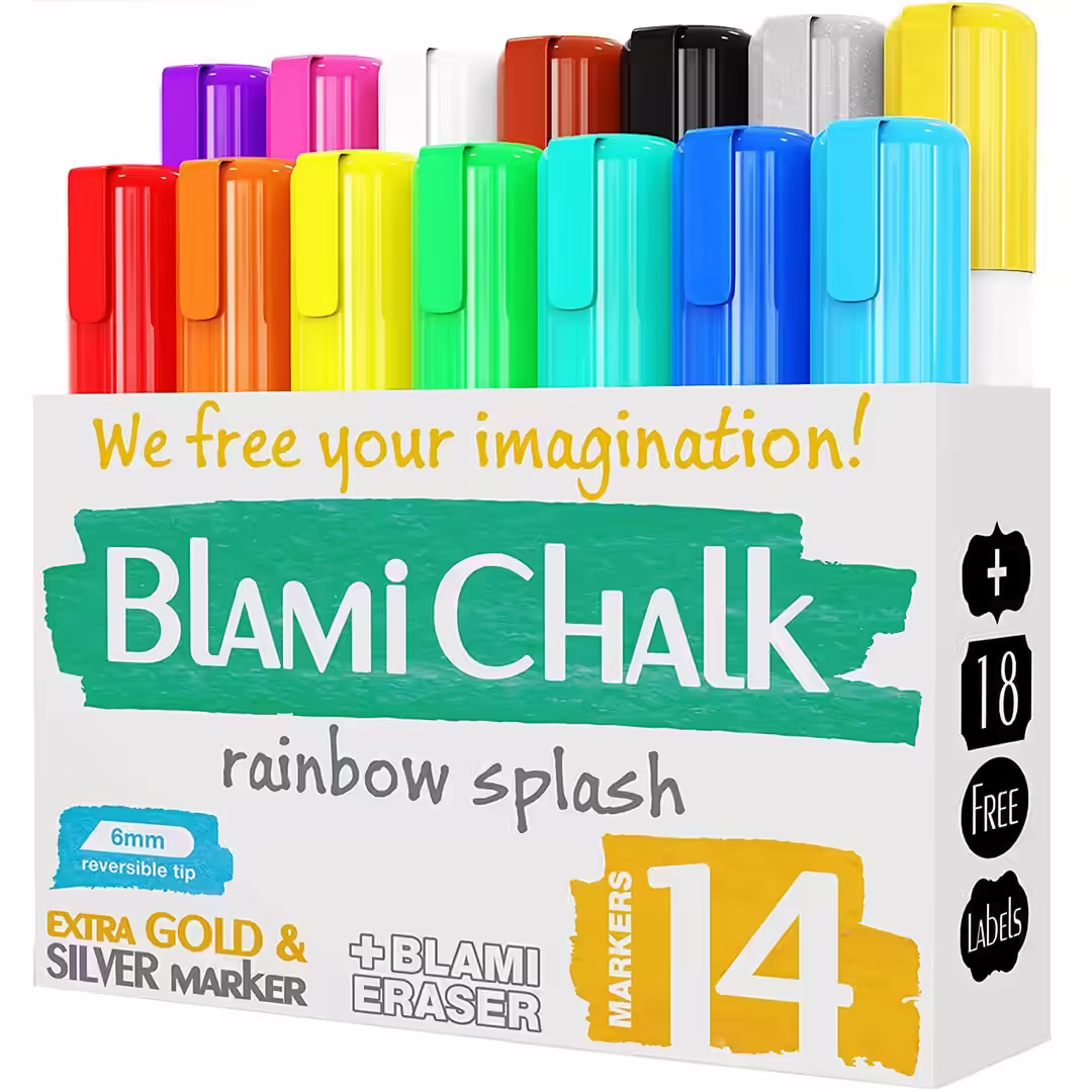 Blami Arts Chalk Markers And Chalkboard Labels Pack