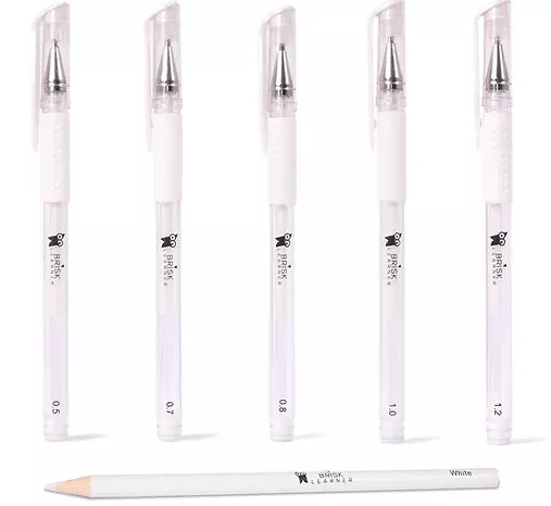 BriskLearner White Gel Pens For Artists