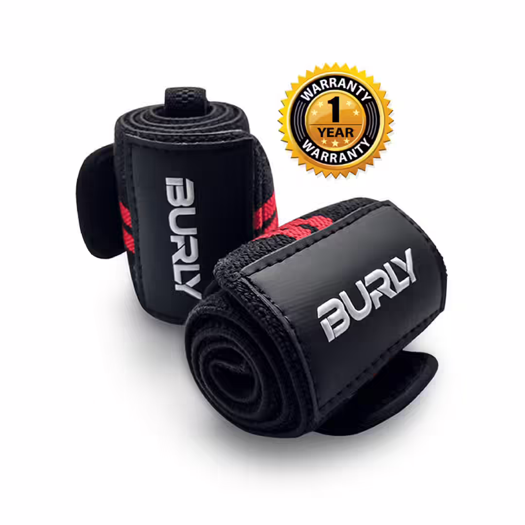 BURLY Wrist Wraps – 18″ Professional Grade Straps