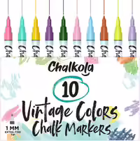 Chalkola Liquid Chalk Markers – 10 Vintage Colors