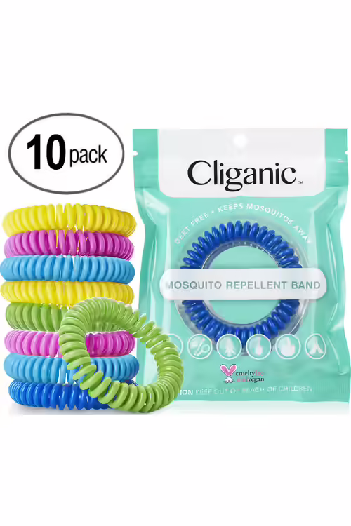 Cliganic 10 Pack Mosquito Repellent Bracelets