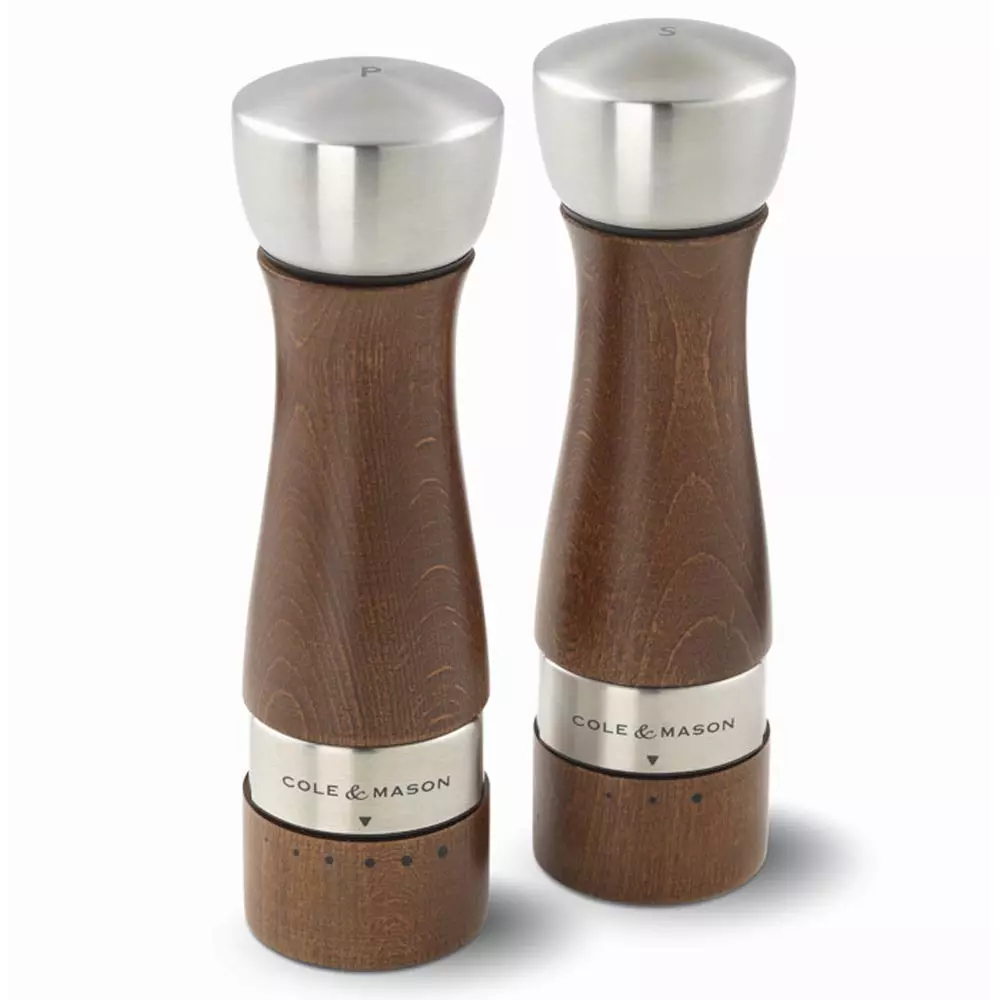 Cole & Mason Wood Salt And Pepper Grinder Set