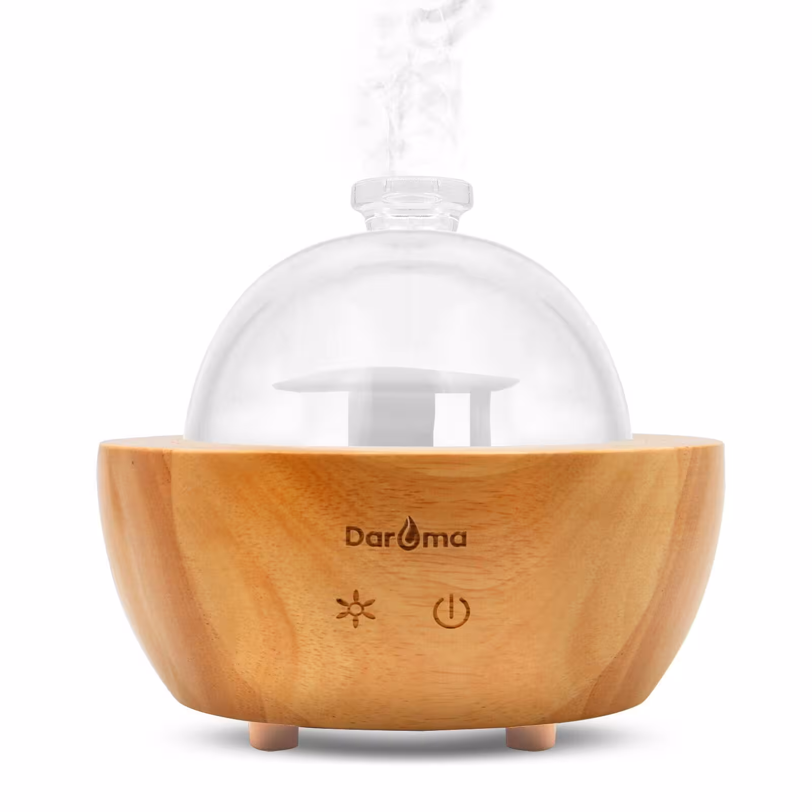 Daroma Glass Diffuser With Real Wood Base