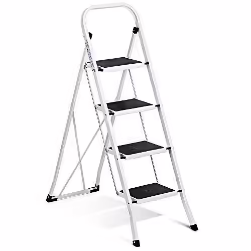 Delxo Folding 4 Step Ladder